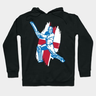 England Cricket Player Batsman Design Hoodie